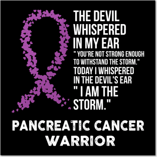 The Devil- Pancreatic Cancer Awareness Support Ribbon Posters and Art